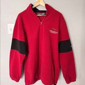 Arkansas Razorbacks Red Fleece ¼ Zip Pullover – Size Medium